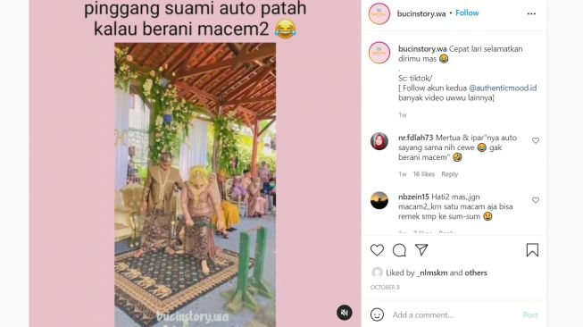 Pengantin Wanita Unjuk Kebolehan Patahkan Besi, Netizen: Mertua Gak Berani Macem-macem