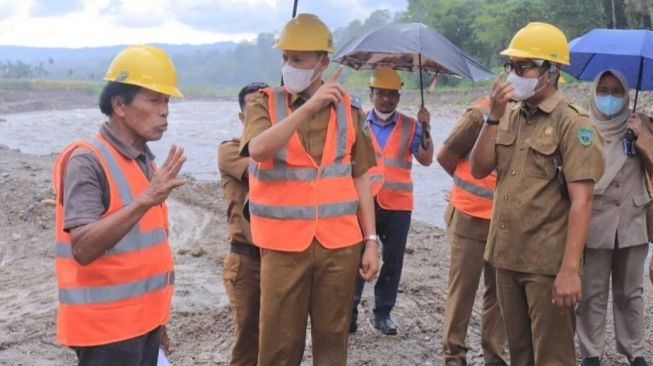 Cegah Abrasi Sungai, Jaringan Irigasi Bandar Gadang Bonjol Dibangun