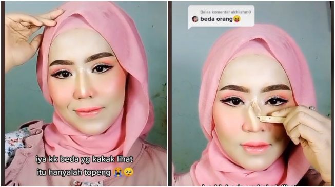 Viral MUA Tunjukan Skill Dewa Sulap Hidung Mancung (TikTok)