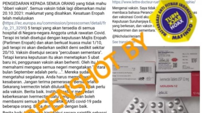 Cek Fakta: Uni Eropa Akan Hentikan Program Vaksinasi Covid-19 Mulai Oktober, Benarkah?