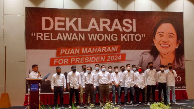 Deklarasi Relawan Wong Kito, Puan Maharani For Presiden 2024. (Ist/Sumselupdate)