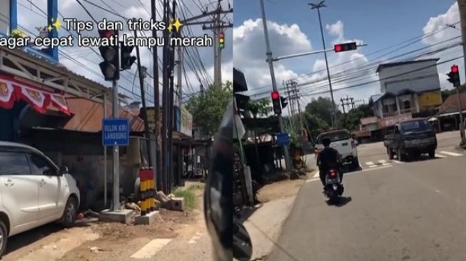 Viral Pemotor Pamer Cara Cepat Lolos Lampu Merah, Tuai Perdebatan