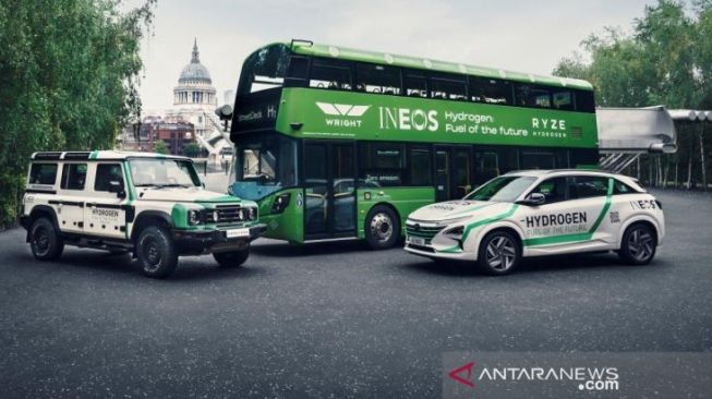 INEOS mempromosikan penggunaan bahan bakar hidrogen di sejumlah kendaraan passenger car dan commerchial vehicle [INEOS via ANTARA].