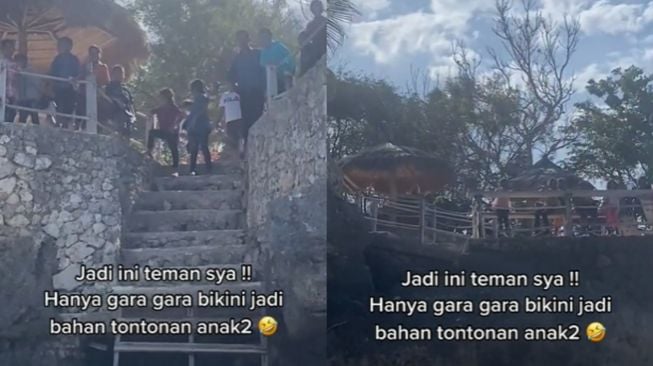 Wanita Pakai Bikini di Pantai Jadi Tontonan Bocil, Publik Debat Panas