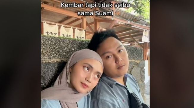 Viral Wanita Ternyata Berjodoh dengan 'Kembaran' Sendiri (tiktok.com/@sakilagustina)