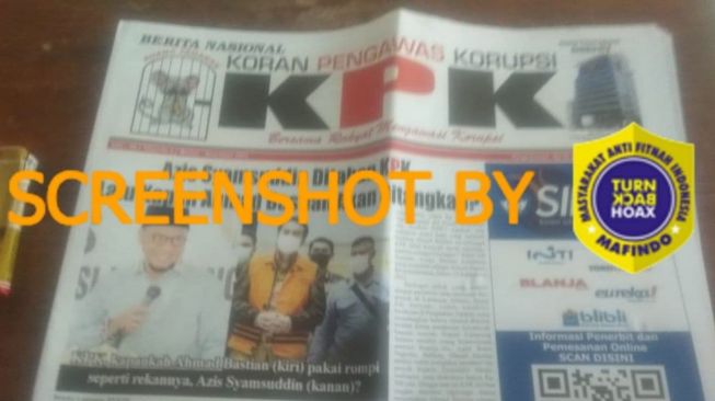 CEK FAKTA: Benarkah KPK Terbitkan Surat Kabar Koran Pengawas Korupsi?