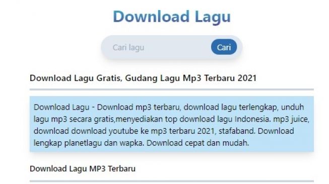 Cara download YouTube MP3 dan link download lagu di DownloadlaguMP3.