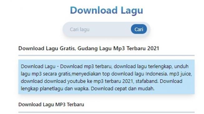 Mp3 download lagu