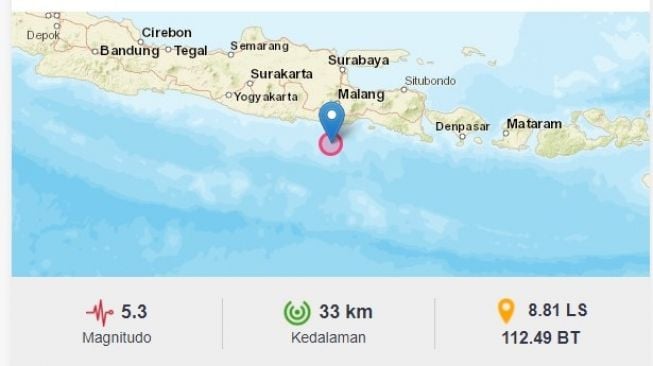 BPBD Pantau Dampak Gempa Magnitudo 5,3 di Malang