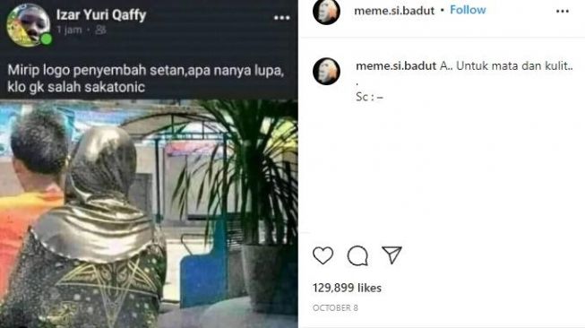 Heboh Baju Ibu-ibu Berlogo Ajaran Sesat, Komentar Netizen Malah Kocak