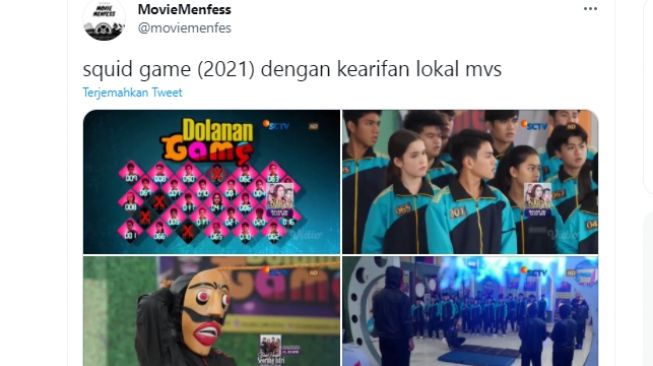 Sinetron SCTV mirip Squid Game [Twitter/@moviemenfess]