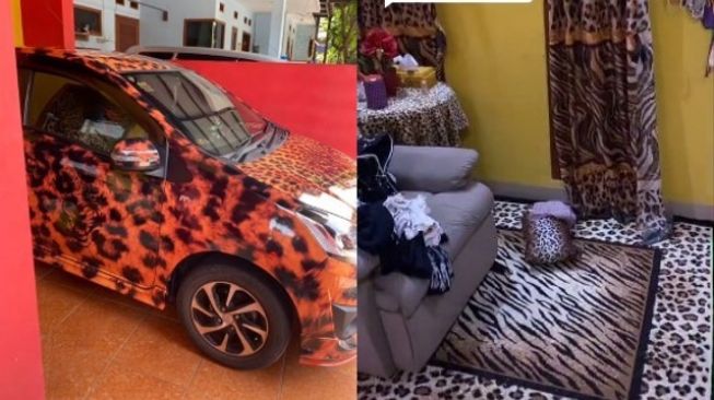 Viral Ibu-ibu Koleksi Barang Bermotif Macan, Mobil dan Pakaian Semua Loreng-loreng