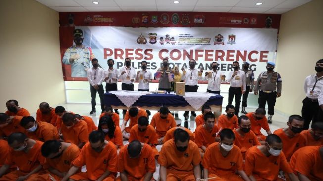 34 Tersangka Penyalahgunaan Narkotika di Tangerang Dijebloskan ke Penjara
