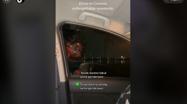 Lagi Dandan di Dalam Mobil, Wanita Syok Digombalin Sosok 'Beda Alam' dari Jendela (TikTok)