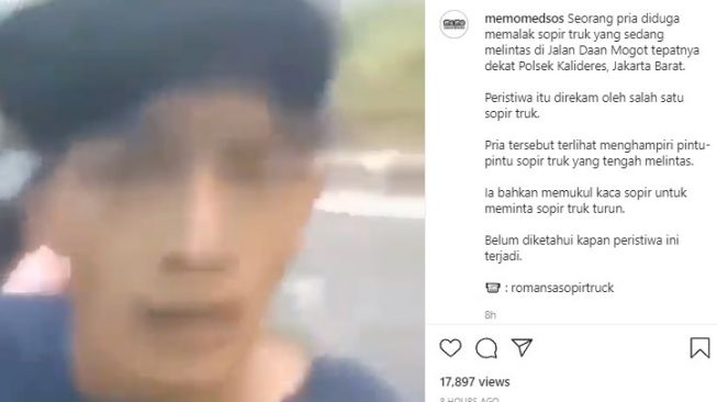 Tangkapan layar video. [Instagram/@memomedsos]