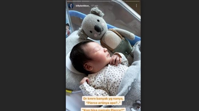 Potret Billy Davidson Jadi Ayah. [Instagram/pattdevdex]