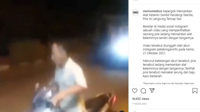 Tangkapan layar video. [Instagram/@memomedsos]