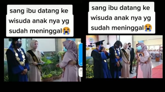 Viral Ibu Gantikan Wisuda Anaknya yang Meninggal, Isi Chat Bikin Tersentuh