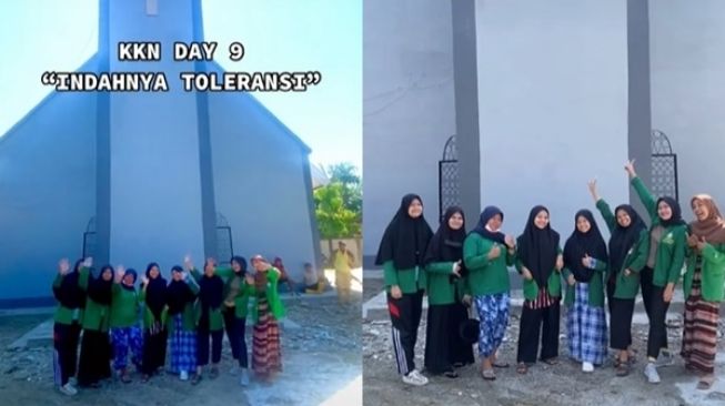 Viral Mahasiswi Muslim Bagi Momen KKN Bersih-bersih di Gereja: Toleransi Beragama