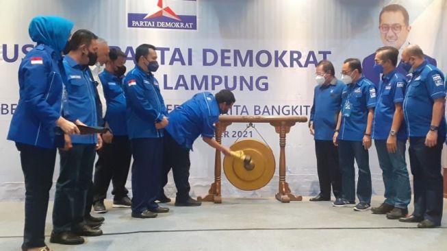 Diikuti Dua Kandidat, Ini Pesan AHY di Musda Partai Demokrat Lampung