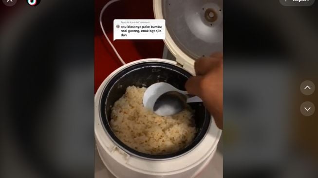 Anak Kos Bongkar Cara Bikin Nasi Goreng tapi Dikukus (TikTok)