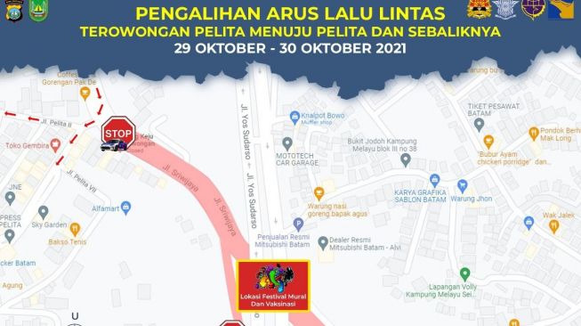 Arah Jalan ke Terowongan Pelita dan Telkom Akan Ditutup Sementara, Ini Alasannya