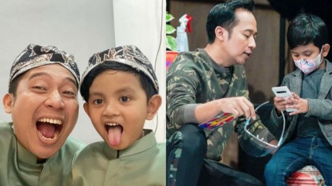 Kompak Terus, Intip 7 Potret Denny Cagur dan Anak Angkatnya