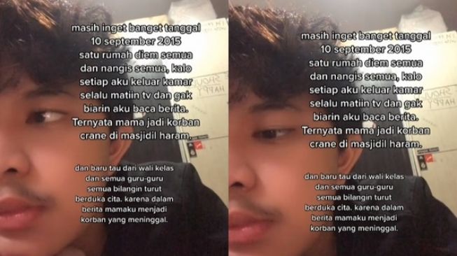 Cowok Cerita Momen Pedih Saat Ibu Jadi Korban Crane Masjidil Haram 2015. (TikTok)