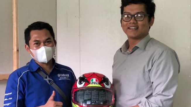 Pemenang helm AGV: Bhakti Habibi Yasin - Subang [Yamaha DDS II Jawa Barat].