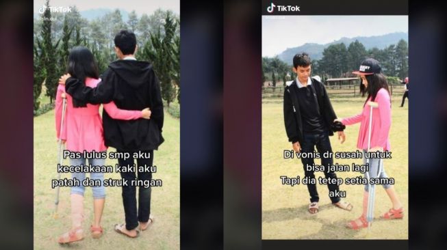 Kisah Pasangan 10 Tahun Bersama, Tetap Setia saat Sakit (tiktok.com/@sin.dul)