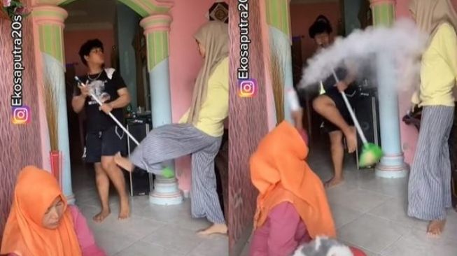 Ditonton 12 Juta Kali, Ibu Semprot Bedak Saat Anak Berantem, Bikin Ketar-ketir