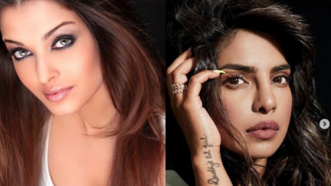 7 Potret Adu Gaya Aishwarya Rai dan Priyanka Chopra, Mirip Banget