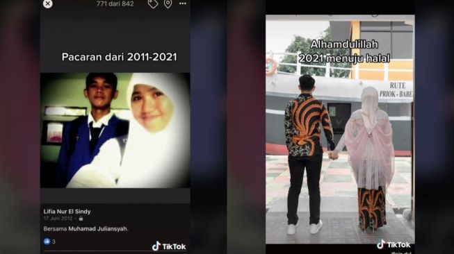 Kisah Pasangan 10 Tahun Bersama, Tetap Setia saat Sakit (tiktok.com/@sin.dul)