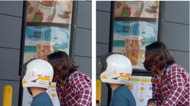 Viral Pria Beli Es Krim Geprek, Kendaraan yang Dipakai saat Drive Thru Bikin Ngakak