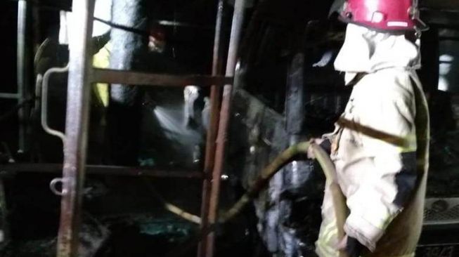 Kios Bensin Eceran di Baregbeg Ciamis Terbakar, Pemilik Dilarikan ke RS
