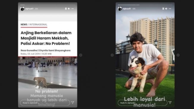 Al Ghazali mengomentari potret anjing di Masjidil Haram - (Instagram/@alghazali7)