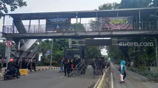 1.955 Personel Gabungan Dikerahkan Amankan Demo Buruh di Jakarta Pusat