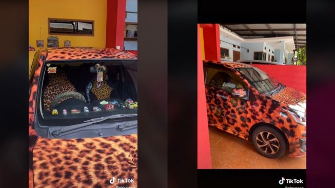 Kelewat Cinta Motif Macan, Koleksi Baju hingga Mobil Ibu Ini Bikin Geleng Kepala