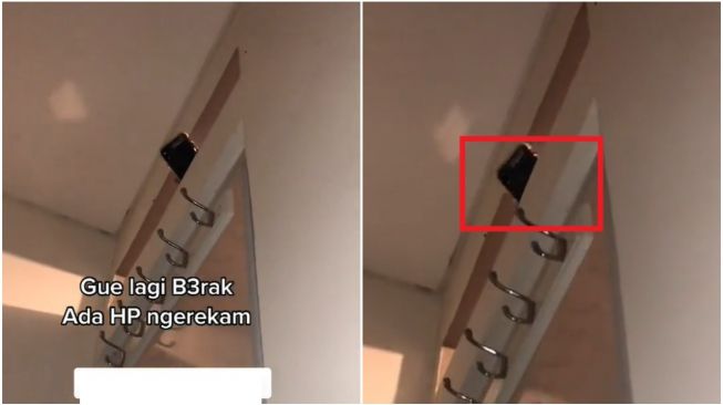 Pria Ini Pergoki Sebuah HP Sedang Merekam Aktivitasnya di Kamar Mandi