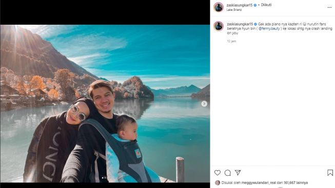 Zaskia Sungkar liburan di Swiss bareng keluarga (instagram.com)