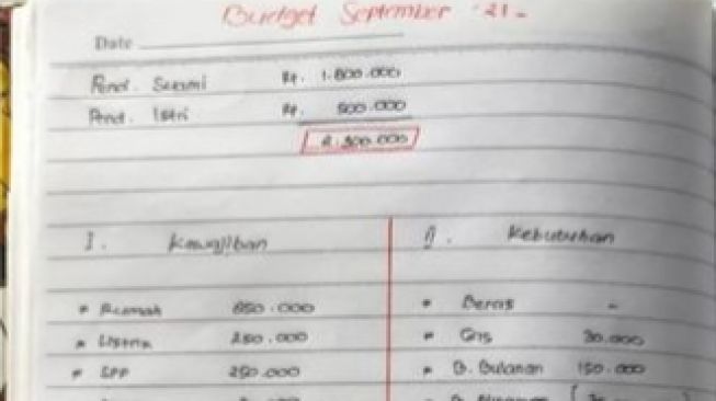 Catat Pengeluaran Bulanan Rp 2,3 Juta, Wanita Ini Tinggalkan Pesan yang Jadi Tamparan