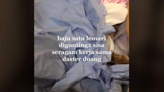 Wanita kaget melihat perbuatan sang pacar di dalam kamar (tiktok)