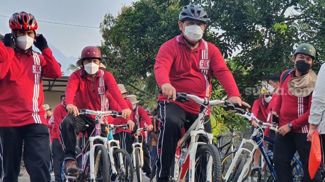 Raker KPK Hari Ketiga di Sleman, Firli Pimpin Gowes Santai Finish di Kopi Klotok