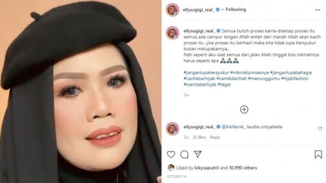 Elly Sugigi Unggah Penampilan Terbaru, Kiki Farrel Sebut Mirip Citra Kirana