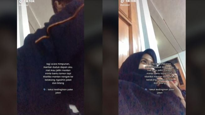 Usil ke Mantan, Wanita Ini Malah Dapat Perlakuan Tak Terduga (tiktok.com/@elriddd)