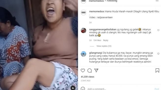 Tangkapan layar video. [Instagram/@memomedsos]