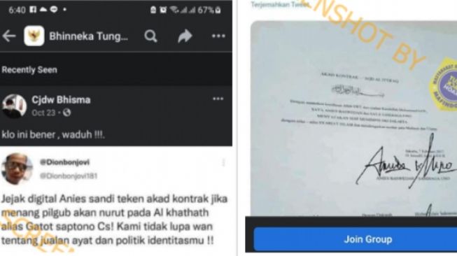 Cek Fakta Anies Teken Kontrak Dengan Al Khathath (turnbackhoax.id)