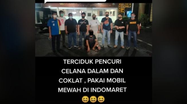 Pegawai Indomaret kejar pengemudi mobil (tiktok)