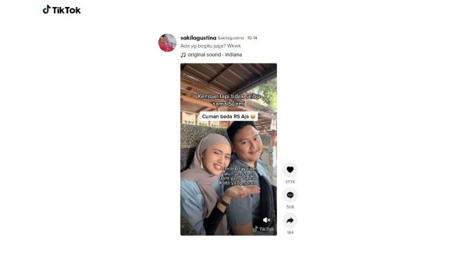 Siapa sangka warganet ini jodoh sejak lahir dengan pasangnnya. [TikTok]