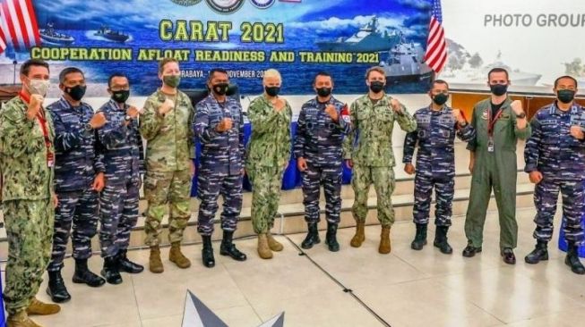 TNI AL dan Tentara Amerika Serikat Gelar Latihan Tempur di Surabaya